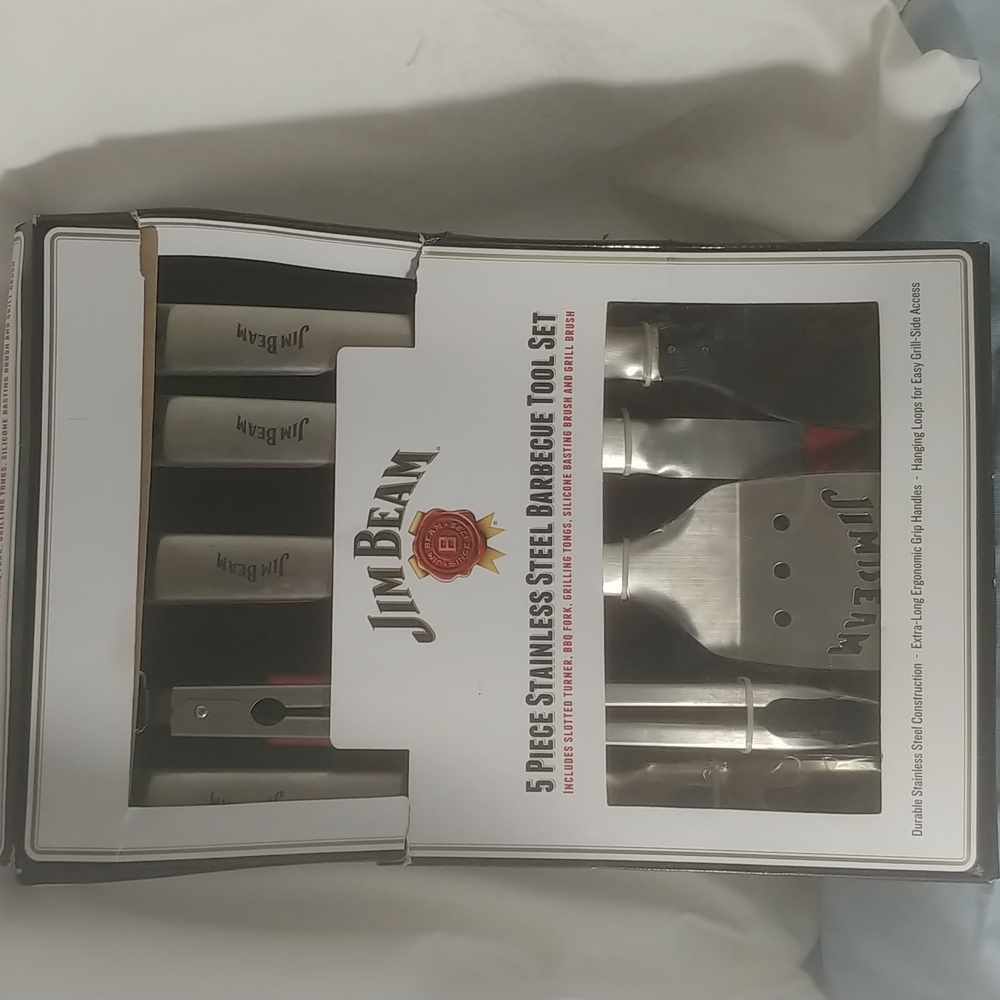 Jim Beam 5pc bbq tool set